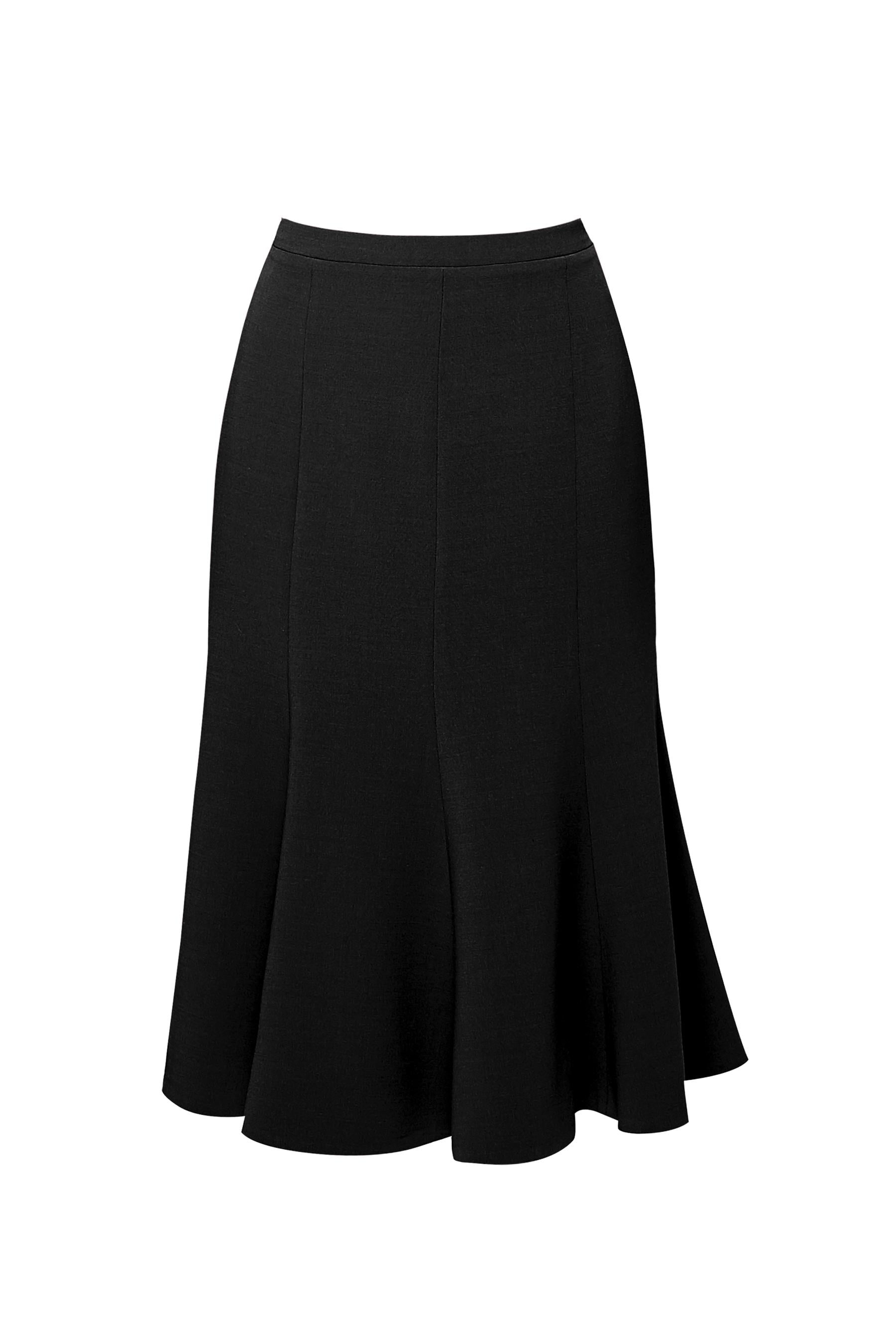 Wool midi skirt in black RUMOUR LONDON